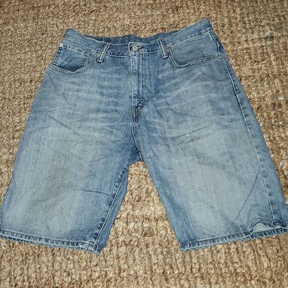 Levis 569 Denim Jean Shorts 33 - Picture 1 of 4